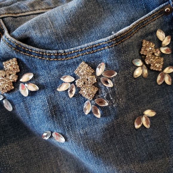 nanette lepore embroidered jeans